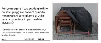 Tosterö custodia per set di mobili 145x145 cm, H120 cm