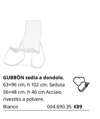 Gubbön sedia a dondolo