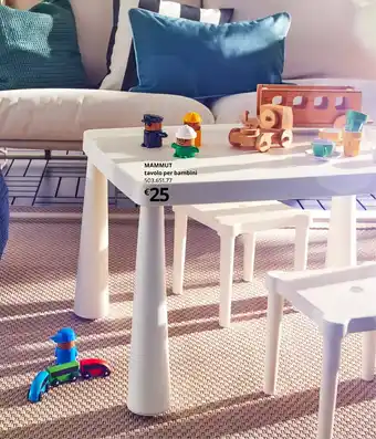 Mammut tavolo per bambini