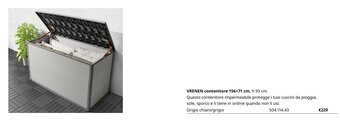 Vrenen contenitore 156x71 cm
