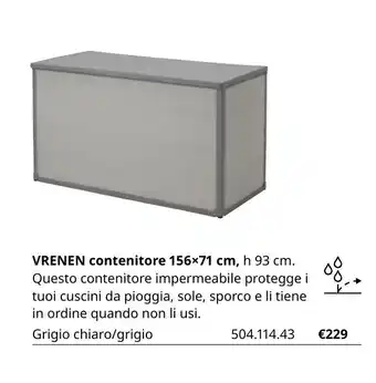 Vernen contenitore 156x71 cm