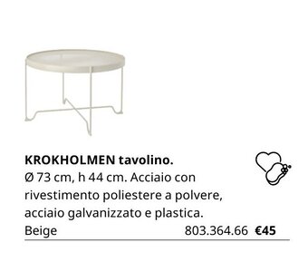 Krokholmen tavolino