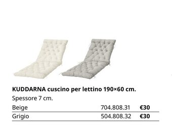 IKEA Kuddarna cuscino per lettino 190x60 cm offerta