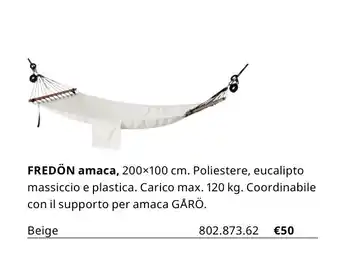 Fredön amaca, 200x100 cm