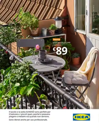 IKEA Sundsö set tavolo con 2 sedie offerta