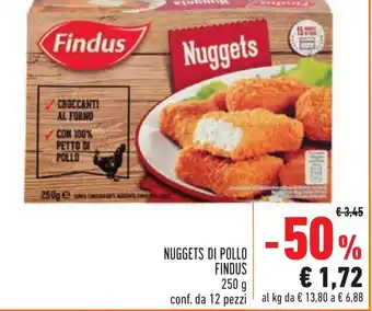 Conad Findus Nuggets di Pollo 250g offerta