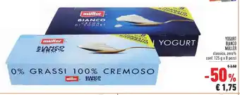 Conad Müller Yogurt Bianco 125g x 8 pezzi offerta