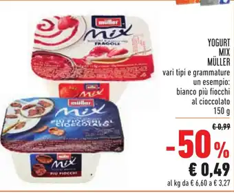 Conad Müller Yogurt Mix 150g offerta