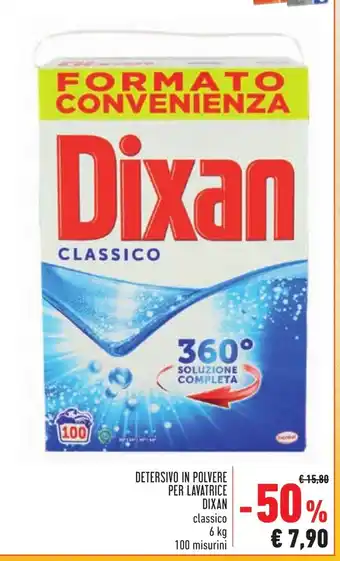 Conad Dixan Detersivo in Polvere per Lavatrice 6kg 100 misurini offerta