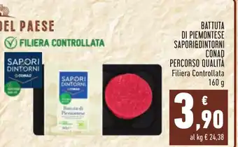 Conad Conad Battuta di Piemontese Sapori&Dintorni Percorso Qualità 160g offerta