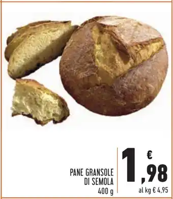 Conad Pane Gransole di Semola 400g offerta