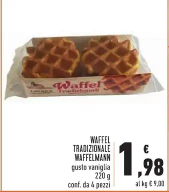 Waffel Tradizionale Waffelmann 220g 4 pezzi