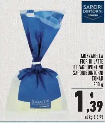 Conad Conad Sapori&Dintorni Mozzarella Fior di Latte Dell'Agropontino 200g offerta