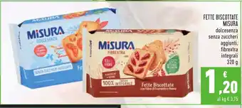 Conad Misura Fette Biscottate 320g offerta