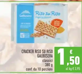 Conad Galbusera Cracker Riso Su Riso 380g 10 porzioni offerta