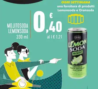 Conad LemonSoda Mojitosoda 330ml offerta