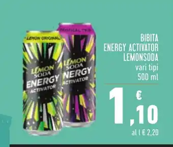 Conad Lemonsoda Bibita Energy Activator 500ml offerta