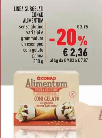 Conad Conad Alimentum Linea Surgelati 300g offerta