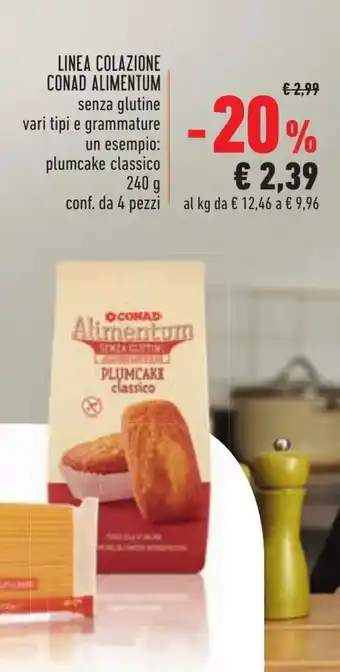 Conad Conad Alimentum Linea Colazione 240g 4 pezzi offerta