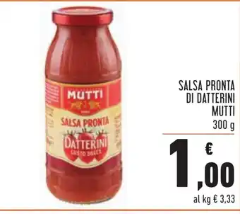 Conad Mutti Salsa Pronta di Datterini 300g offerta