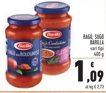 Conad Barilla Ragù, Sugo 400g offerta