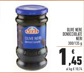 Conad Neri Olive Nere Denocciolate 300/135g offerta
