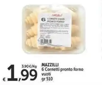 Mazzilli 6 Cornetti pronto forno vuoti 510 gr