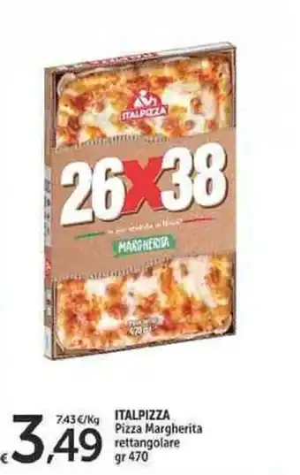 Italpizza Pizza Margherita rettangolare 470 gr