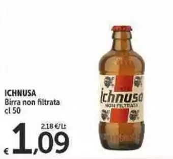 Carrefour Market Ichnusa Birra non Filtrata 50cl offerta
