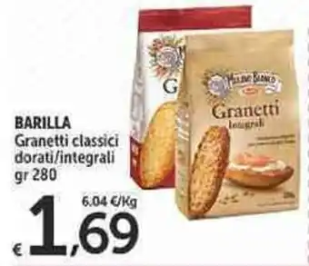 Carrefour Market Barilla Granetti classici dorati/integrali 280 gr offerta