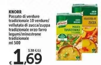 Carrefour Market Knorr Passato di verdure 500 ml offerta