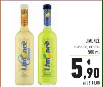 Conad Limoncè classico, crema 500ml offerta