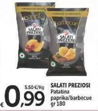 Carrefour Market Salati Preziosi Patatina paprika/barbecue 180 gr offerta