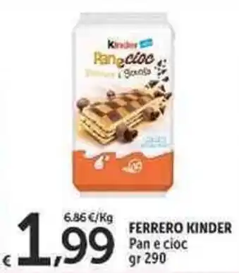 Carrefour Market Ferrero Kinder Pan e cioc 290 gr offerta