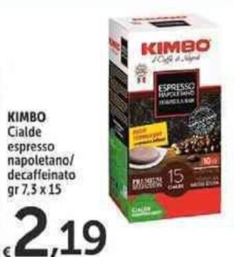 Carrefour Market Kimbo Cialde espresso napoletano/decaffeinato 7,3 gr x 15 offerta