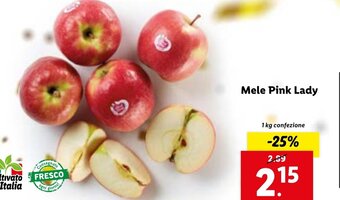 Lidl Mele Pink Lady 1kg offerta