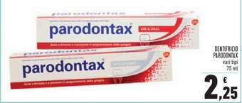 Conad Parodontax Dentifricio 75ml offerta