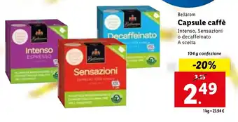 Lidl Bellarom Capsule caffè 104g offerta