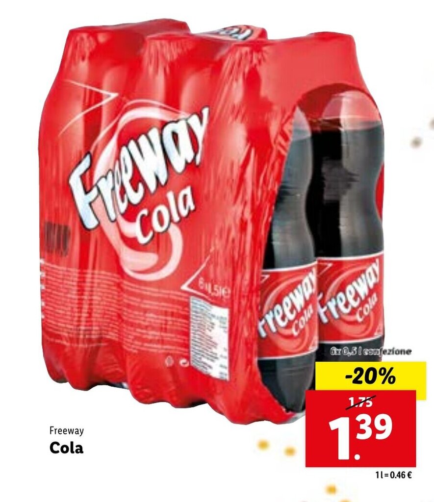 Freeway Cola 6x 0,5L offerta di Lidl