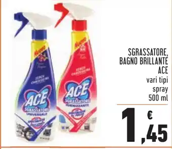 Conad Ace Sgrassatore, Bagno Brillante Spray 500ml offerta
