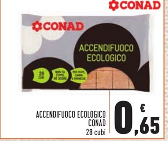 Conad Conad Accendifuoco Ecologico 28 cubi offerta