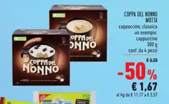 Conad Motta Coppa del Nonno 300g 4 pezzi offerta