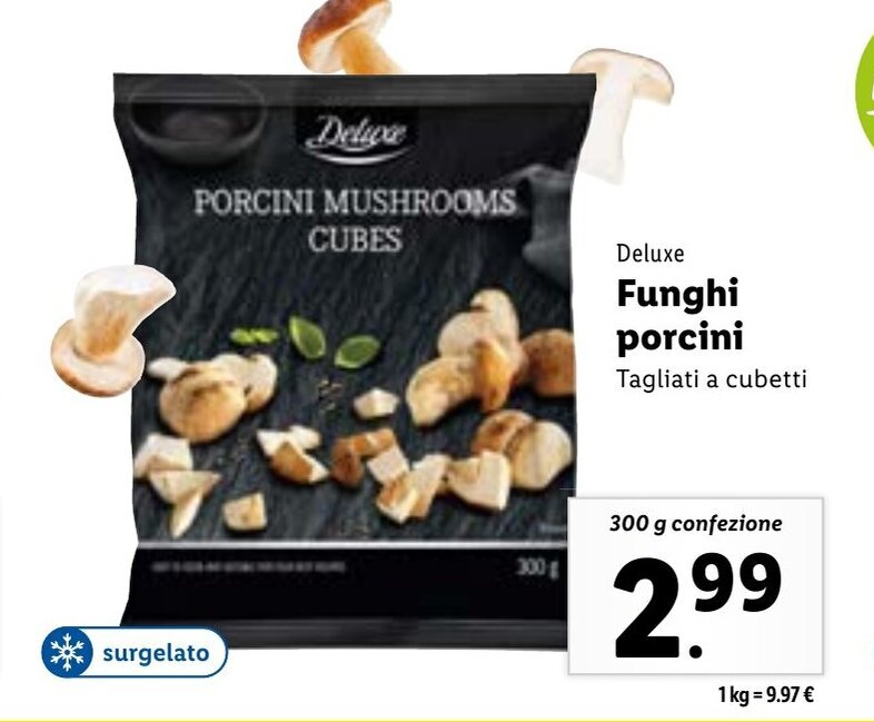 Deluxe Funghi porcini 300g offerta di Lidl