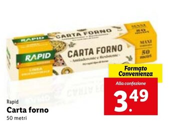Lidl Rapid Carta forno 50 metri offerta