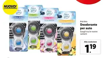 Lidl Aria Vera Deodorante per auto offerta