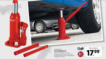 Lidl Ultimate Speed Cric idraulico 3t offerta