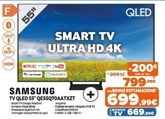 Expert Samsung TV QLED 55" QE55Q70AATXZT offerta