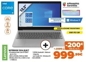 Expert Lenovo Notebook Yoga Slim 7 offerta