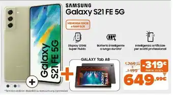 Expert Samsung Galaxy S21 FE 5G + Galaxy Tab A8 offerta