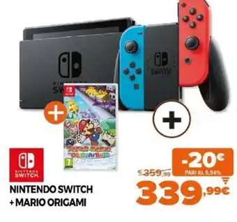 Expert Nintendo Switch + Mario Origami offerta